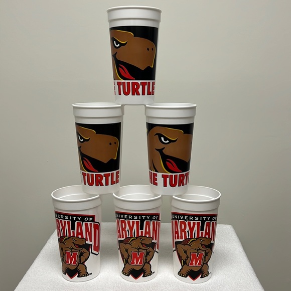 Maryland Terrapins TERPS UMD Stadium Cups Souvenir Lot of 6 - Picture 2 of 7